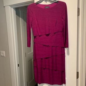 Tahari raw hem dress